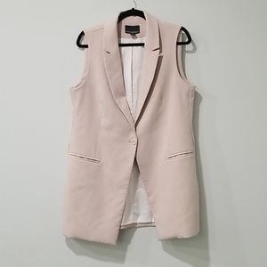 Cynthia Rowley Pink Suit Vest SZ L